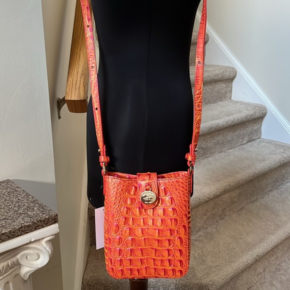 NWT. Brahmin Dusty Orange Marley crossbody - Picture 5 of 6
